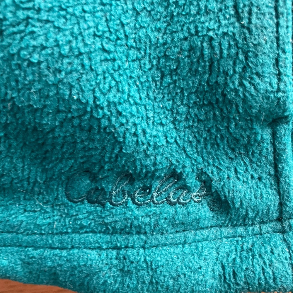 Cabelas logo fleece zip front jacket size xl - Picture 5 of 8